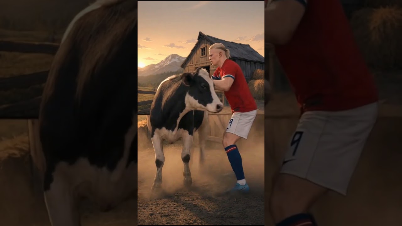 Animated short: Haaland vs. the Farm Cow
